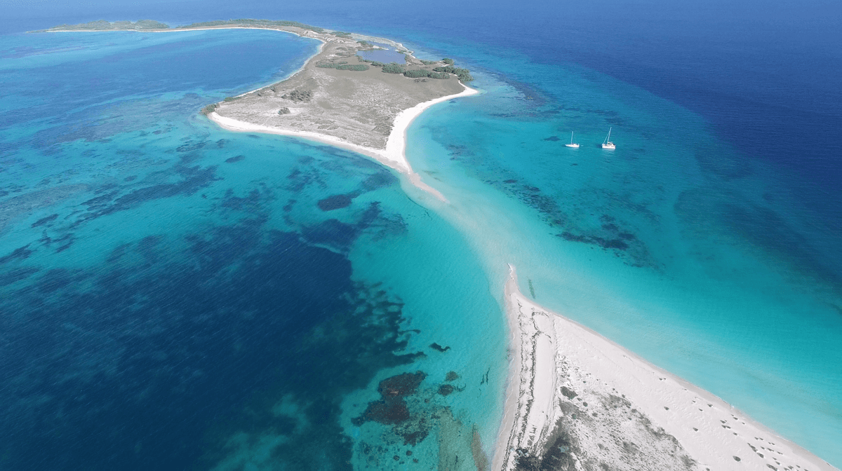 Los Roques aerial sandbars